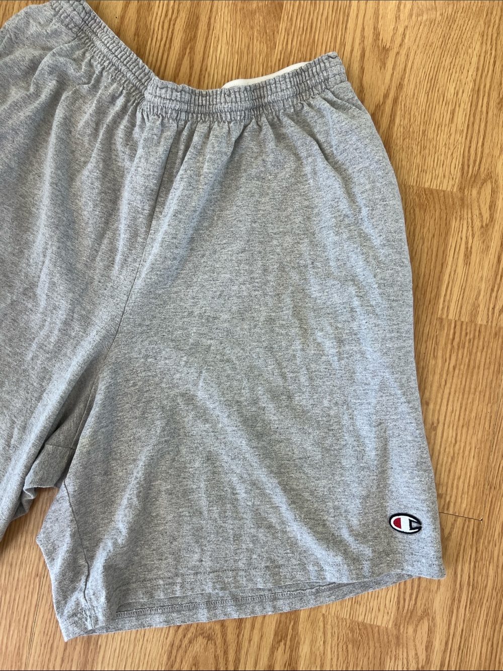 Vintage Champion Gray Men's Athletic Shorts - Comfortable Everyday Wear Sz XL - Picture 2 of 5